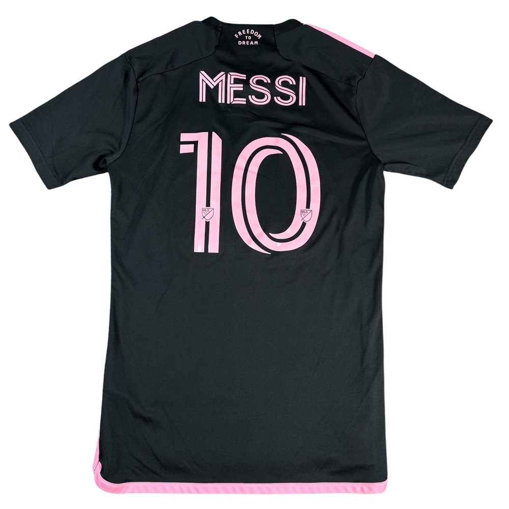 Adidas Inter Miami CF Messi Jersey Kids Small Black Pink Away Soccer Shirt
